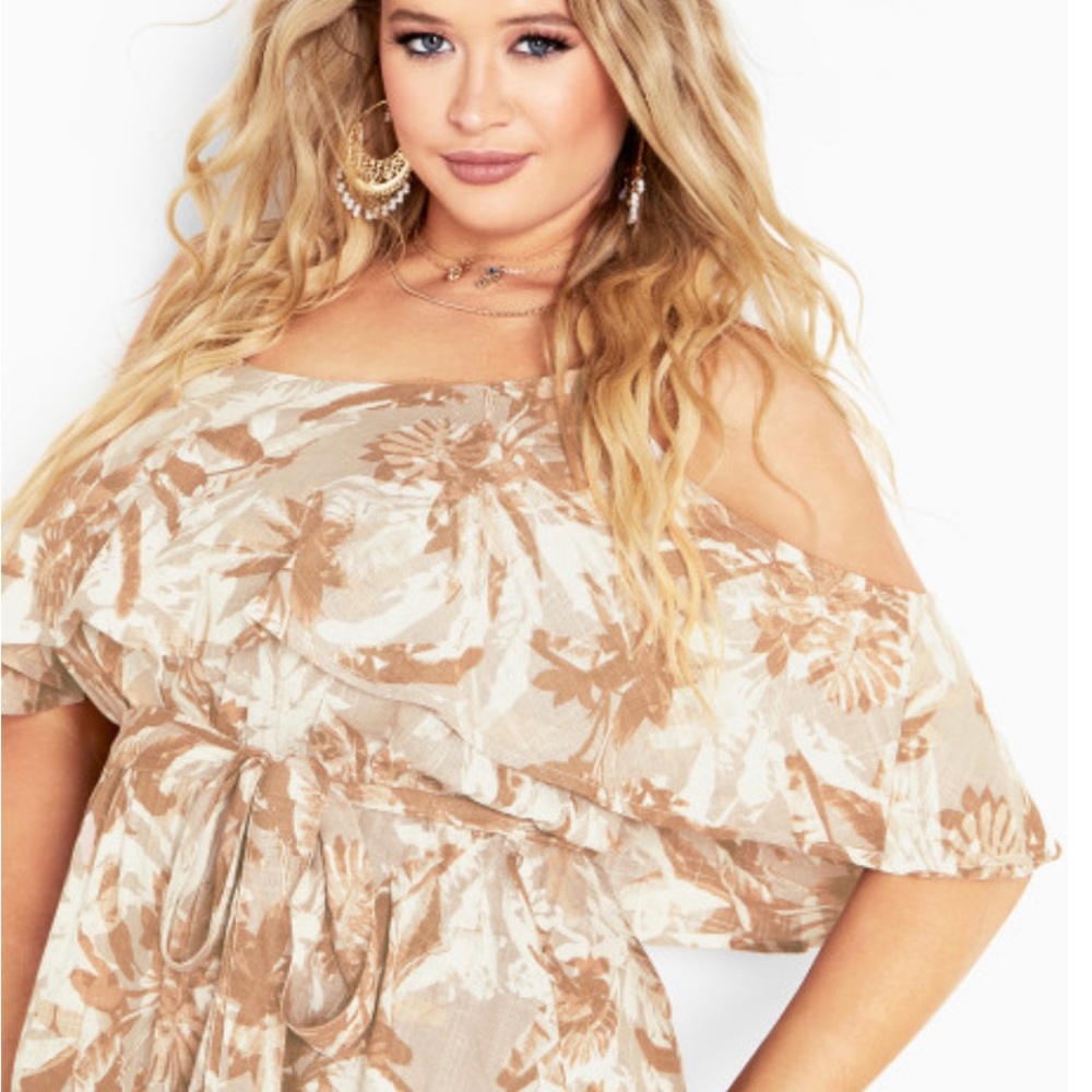 Avenue Nova midi dress.Natural. new in package.